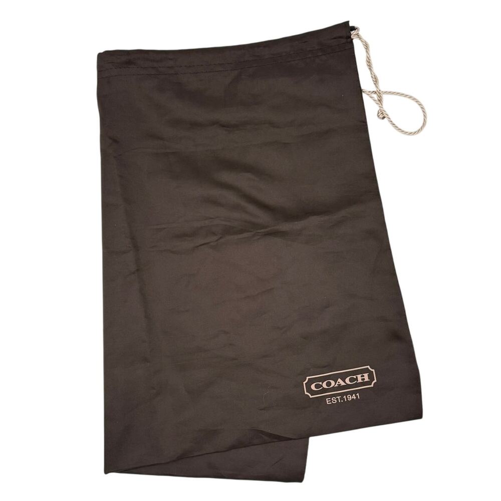 Coach EST. 1941 Brown Drawstring Dust Bag Large Storage Pouch Travel